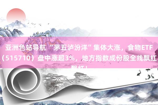 亚洲色站导航 “茅五泸汾洋”集体大涨，食物ETF（515710）盘中涨超3%，地方指数成份股全线飘红！