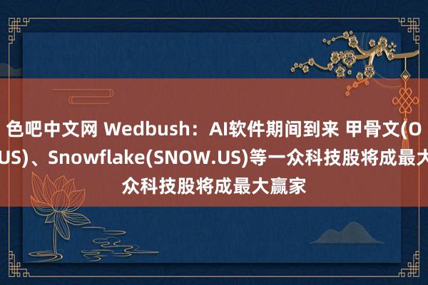 色吧中文网 Wedbush：AI软件期间到来 甲骨文(ORCL.US)、Snowflake(SNOW.US)等一众科技股将成最大赢家