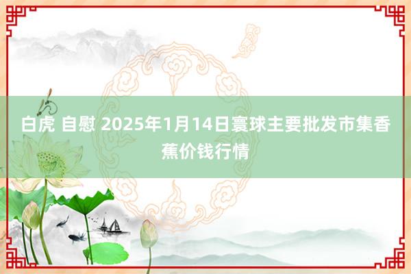 白虎 自慰 2025年1月14日寰球主要批发市集香蕉价钱行情